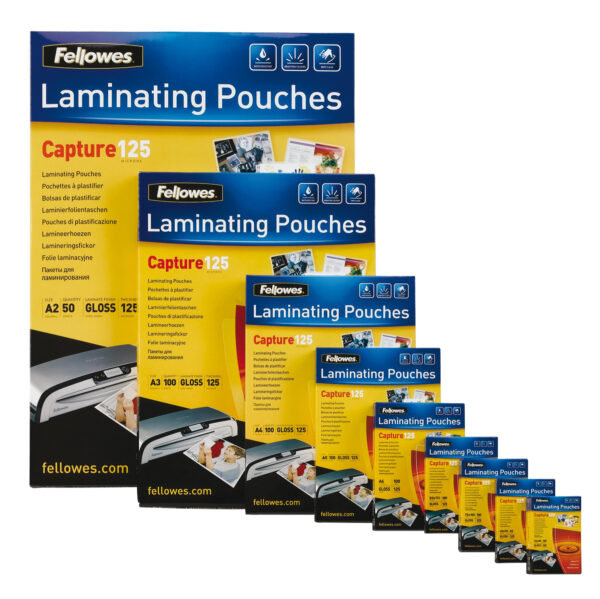 Scatola 100 Pouches Enhance80 Superquick 80mic A4 Fellowes 5440001 77511544002