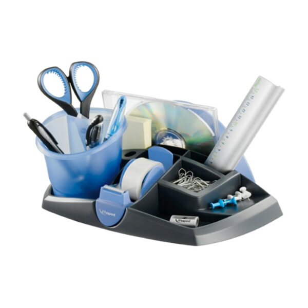 Desk Organizer Ergologic Nero Blu 13 Scomparti Maped 751212 315414752128