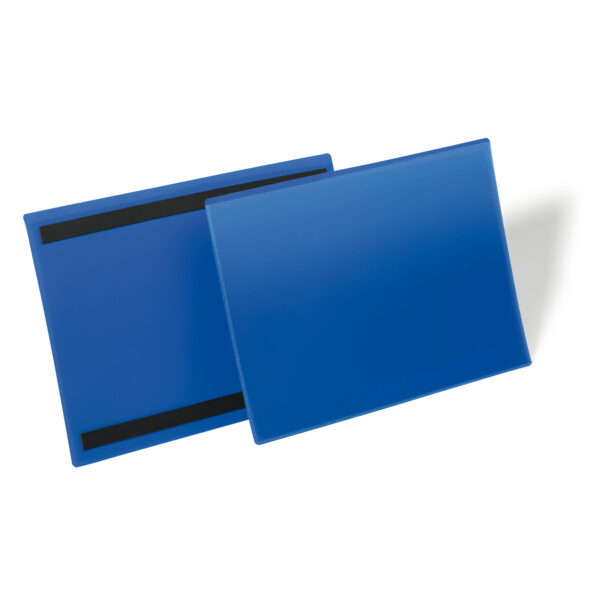 50 Buste Identificazione Magnetiche 150x67mm Art 1742 Blu Durable 1742 07 4005546109015