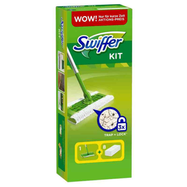 Swiffer Dry Starter Kit Completo con 8 Panni Pg075 4084500979956