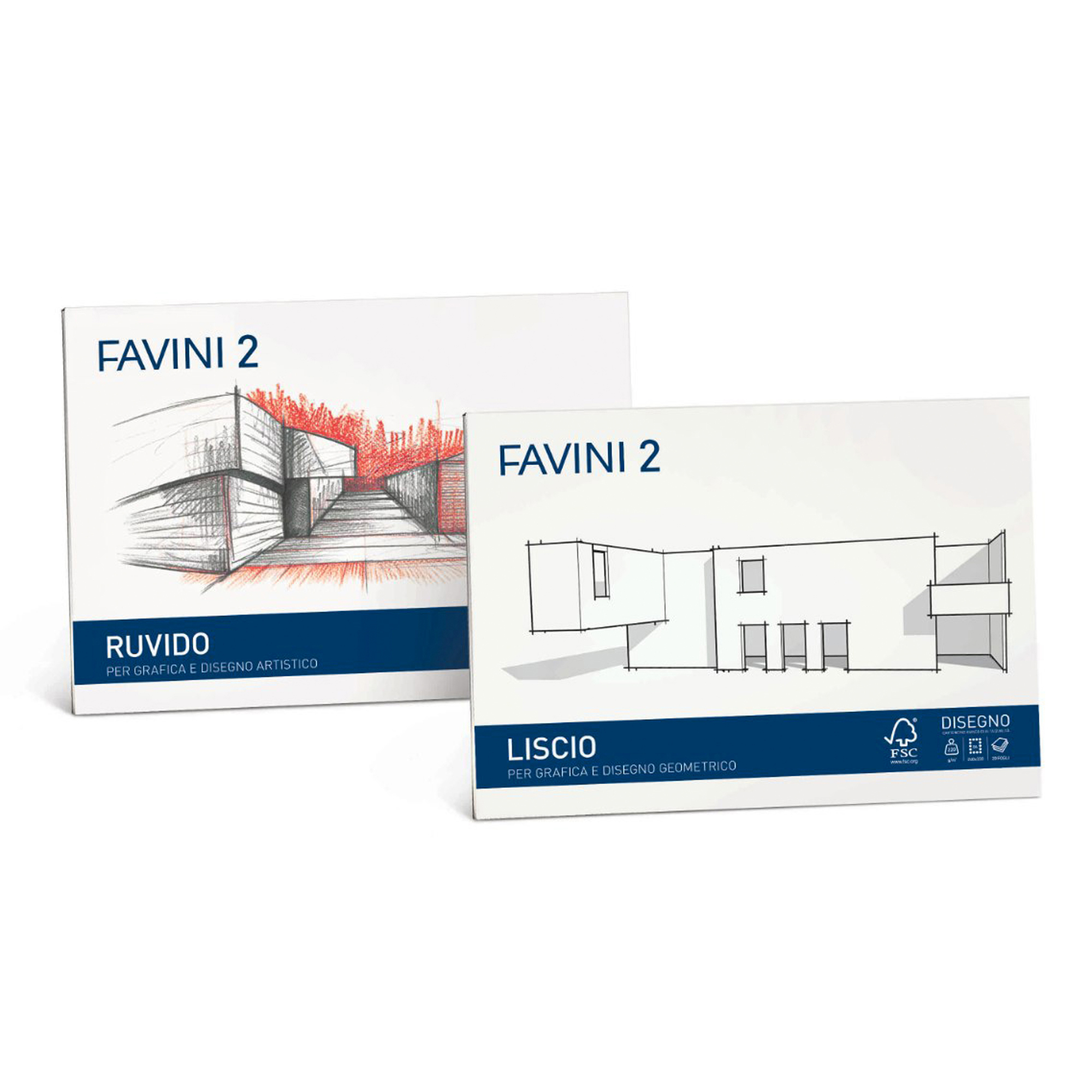 Album Favini 2 24x33cm 110gr 20fg Liscio Squadrato A150514 8007057342017