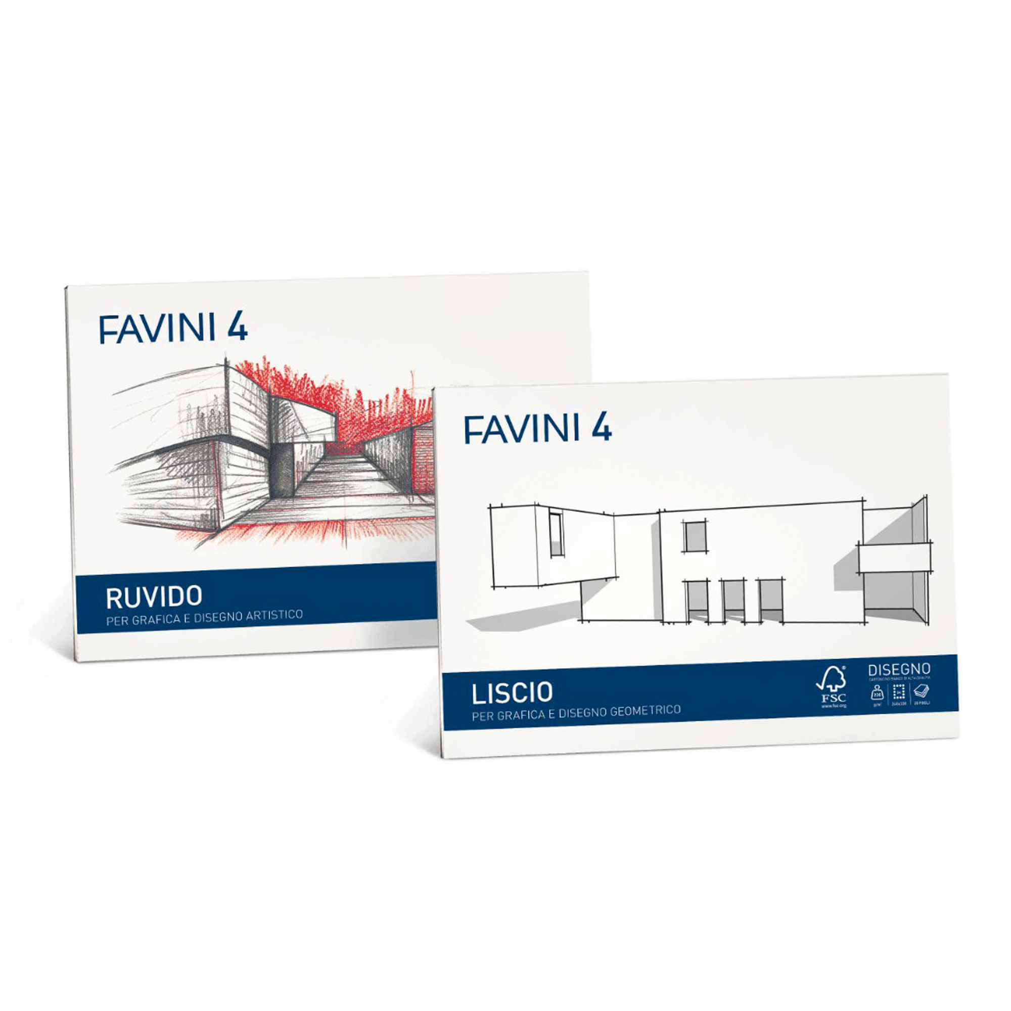 Album Favini 4 24x33cm 220gr 20fg Ruvido A168504 8007057331110