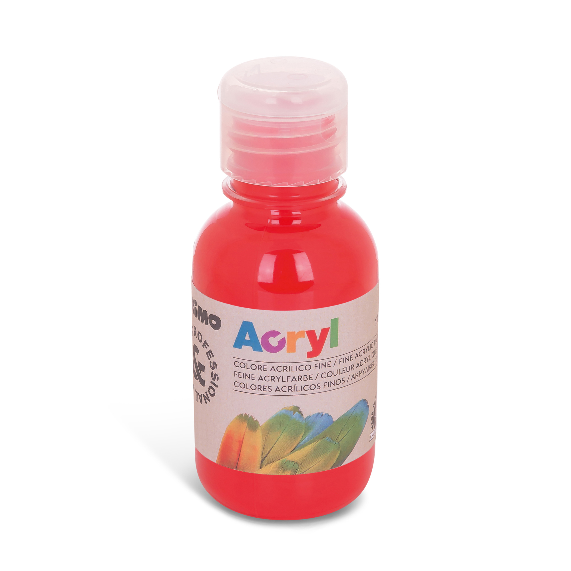 Colore Acrilico Fine Acryl 125ml Rosso Vermiglione Primo 402ta125300 8006919064029