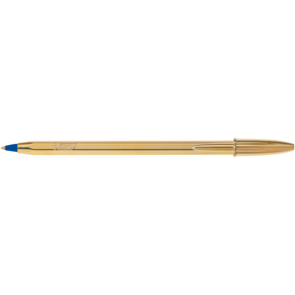 Scatola 20 Penna Sfera Cristal Shine Gold Medio 1 0mm Blu Bic 9213401 3086123356122