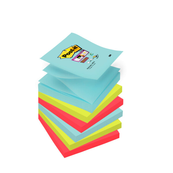 Blocco 90foglietti Post It Super Sticky Z Notes 76x76mm R330 6ss Mia Miami 7010416537 80056 a