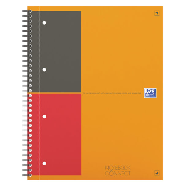 Maxi Spiralato 240x297mm 1rigo C Margine 80fg 80gr Notebook Connect Favorit Confezione da 5