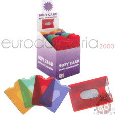 Portacard in Pvc Softcard Colorato Ad Uno Scomparto Alplast 901 8015915009019