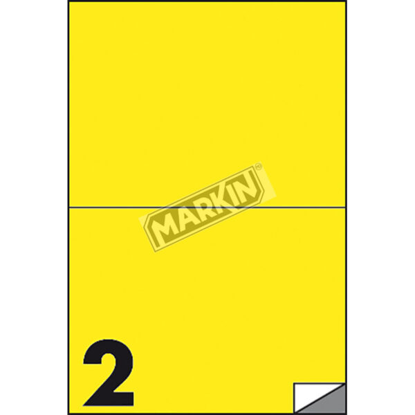 Etichetta Adesiva C 509 Giallo Fluo 100fg A4 210x148mm 2et Fg Markin X210c509f Gi 8007047051042