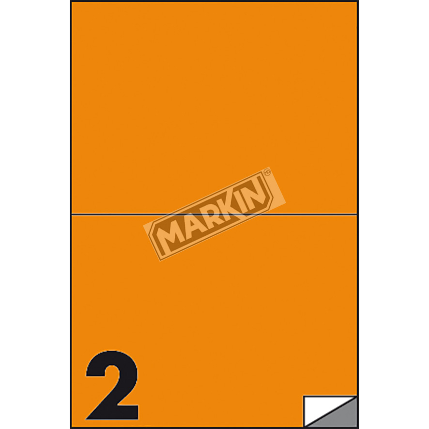 Etichetta Adesiva C 509 Arancio Fluo 100fg A4 210x148mm 2et Fg Markin X210c509f Ar 8007047051066