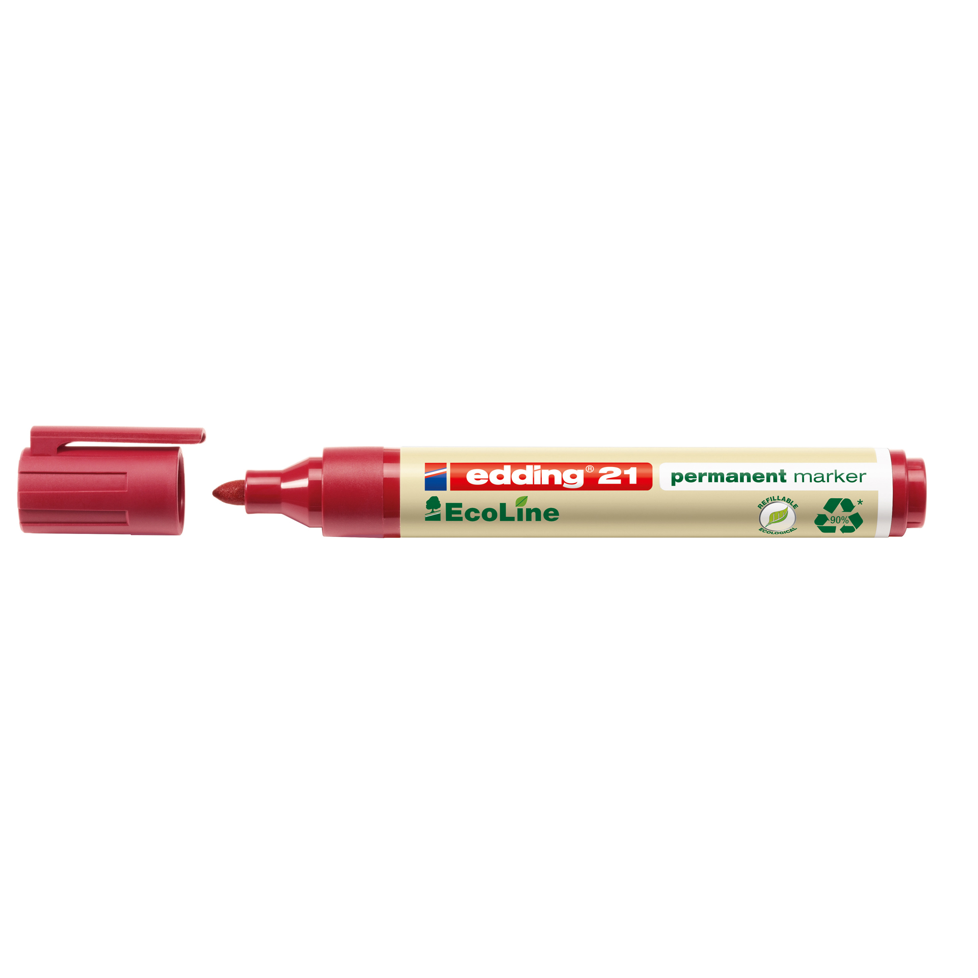 Marcatore Permanente 21 Ecoline P Conica Rosso Edding 4 21002 4004764917815