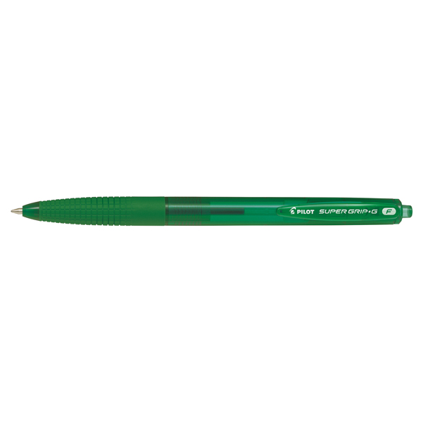 Penna Sfera Supergrip G a Scatto Verde Punta Fine 0 7mm Pilot Confezione da 12 Pezzi
