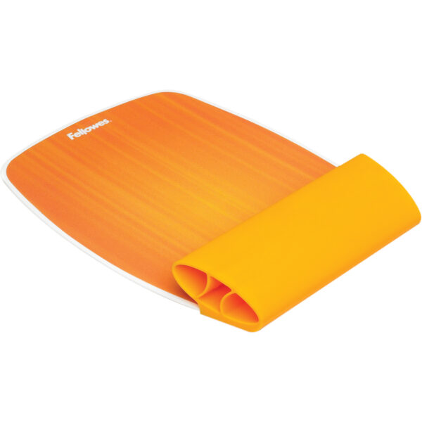 Mousepad con Poggiapolsi Arancio I Spire Fellowes 9362401 43859668045