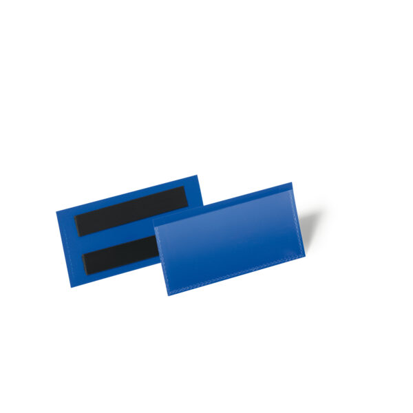 50 Buste Identificazione Magnetiche 100x38mm Art 1741 Blu Durable 1741 07 4005546109008