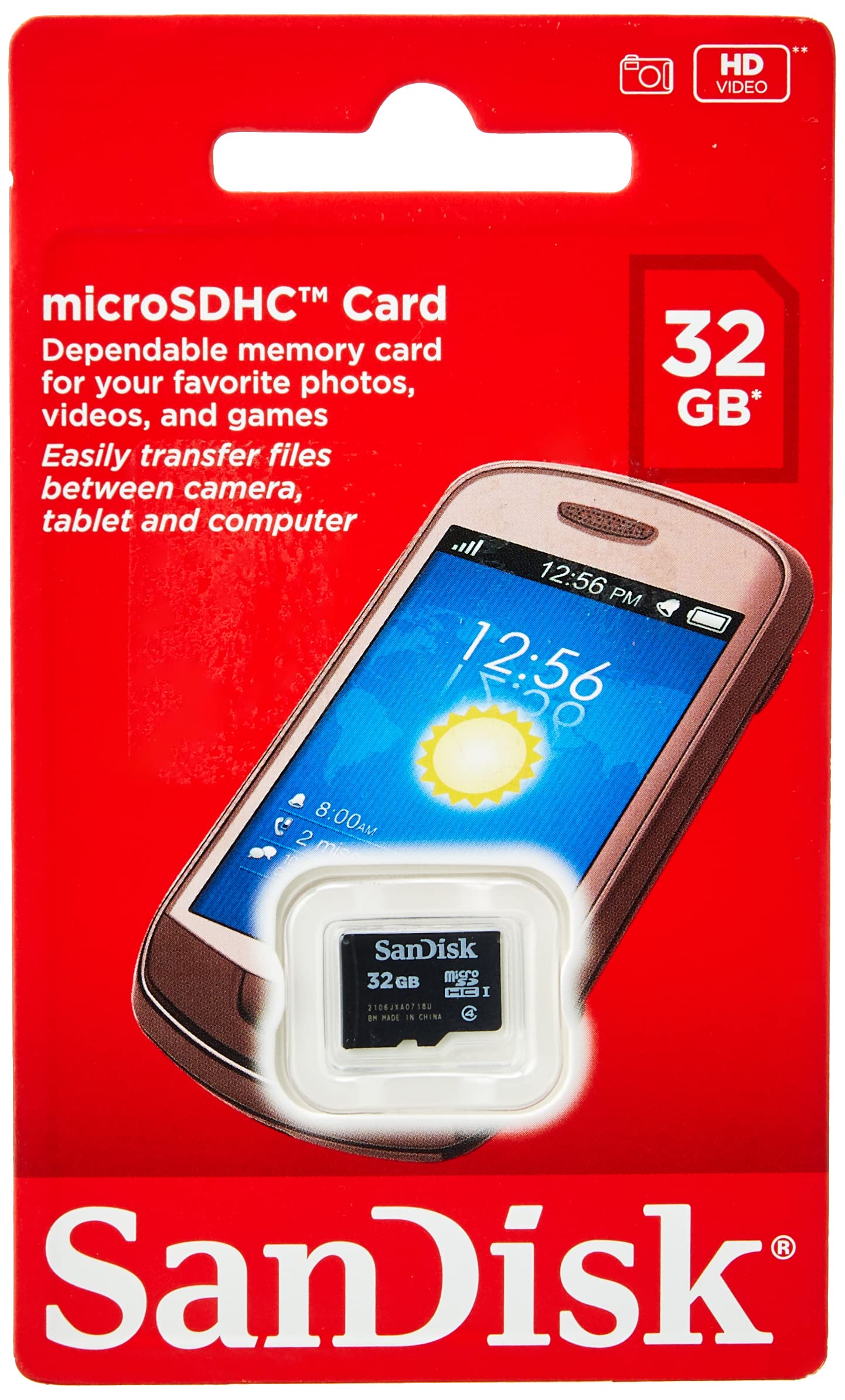 Micro Sd 32gb Card Only Sandisk Sdsdqm 032g B35 619659061647