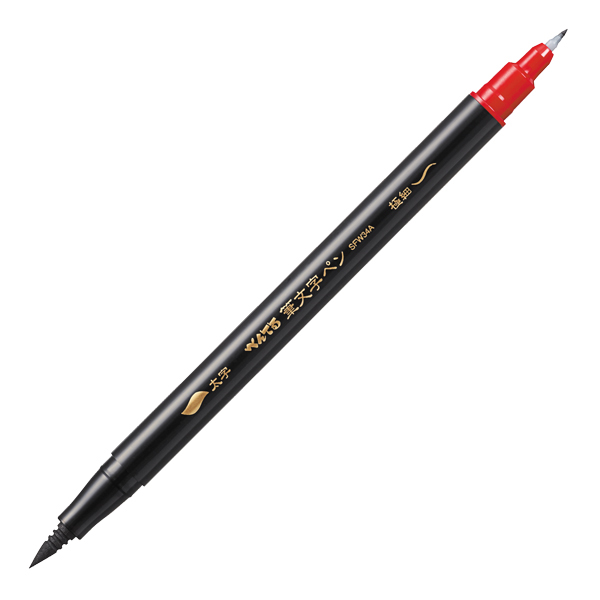 Penna a Doppia Punta per Disegnare e Illustrare Inchiostro Nero Pentel Ox15024 8006935150232