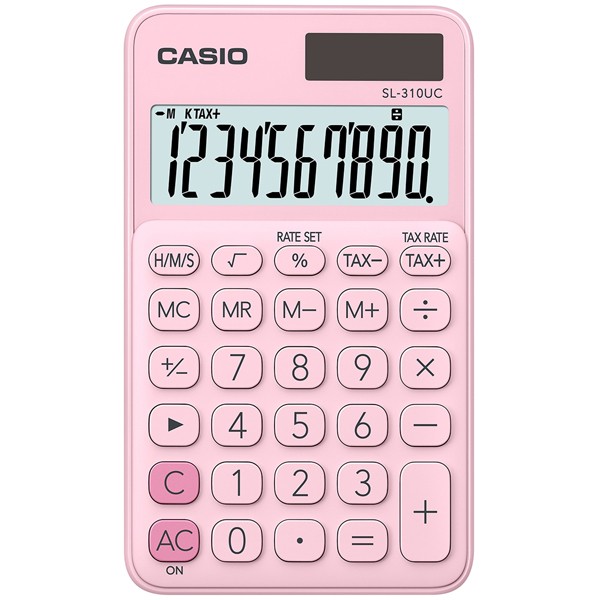Calcolatrice Tascabile Sl 310uc Rosa Casio Sl 310 Uc Pk 4549526700118