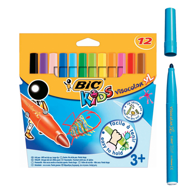 Pennarello Bic Visacolor Xl Pz 12 Bic 829007 3086126668093