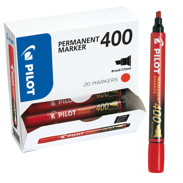 Bonus Pack 15 5 Marcatore Permanente 400 Rosso P Scalpello 4 5mm Pilot 2716 3131910514602