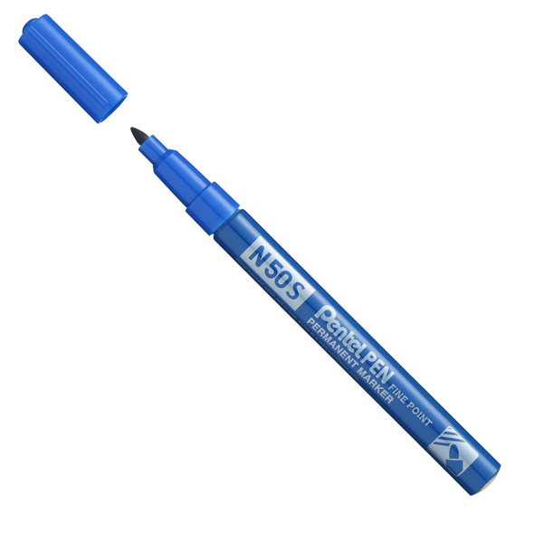 Marcatore N50 Slim Blu Punta Tonda 3 18mm Pentel N50s C 884851030115