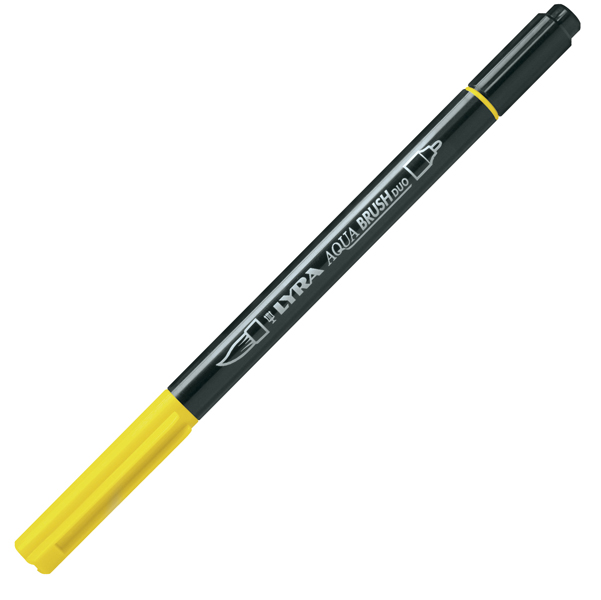 Pennarello a 2 Punte Aqua Brush Duo Giallo di Cadmio Limone Lyra L6520005 4084900661710