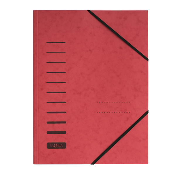 Cartellina Rossa con Elastico in Cartoncino A4 Pagna 24001 01 4013951002081