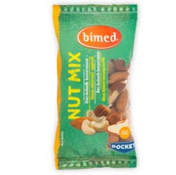 Nut Mix Nocciole Anacardi Mandorle Arachidi Noci Brasili Pocket 60g Bimed 3830022222817 3830022222817