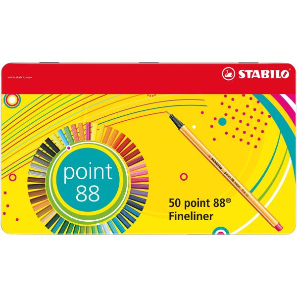 Fineliner Point 88 Col Ass Stabilo 8850 6 4006381493475