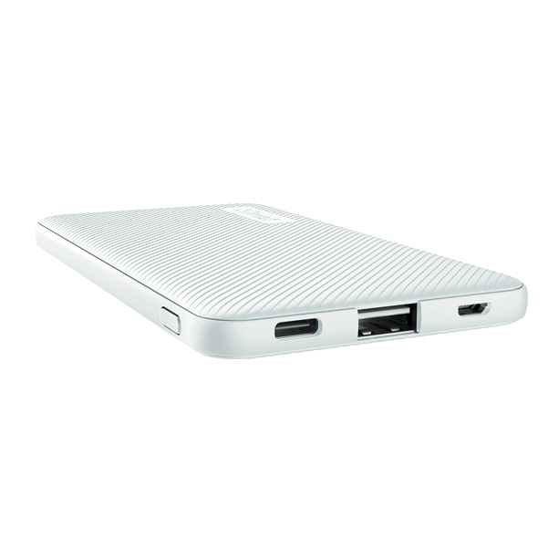 Powerbank Ultrasottile da 5 000 Mah Bianco Trust 23863 8713439238631