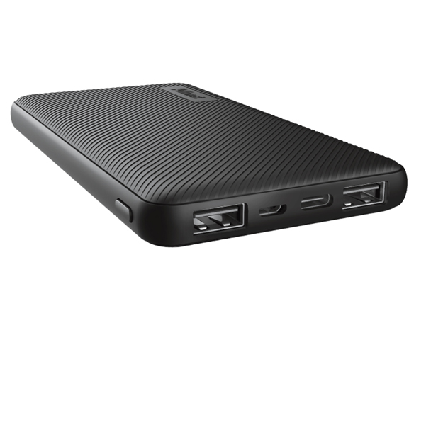 Powerbank Ultrasottile da 10 000 Mah Nero Trust 23595 8713439235951