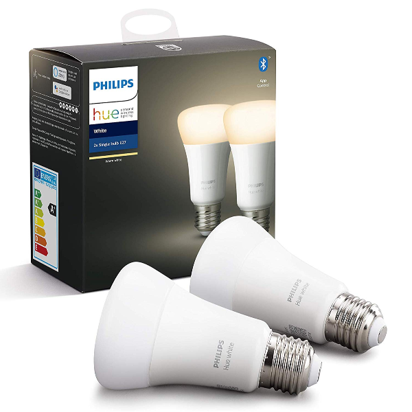 Hue White 2 X Lamp E27 9 5w Dlc Philips 929001821605 8718696785270