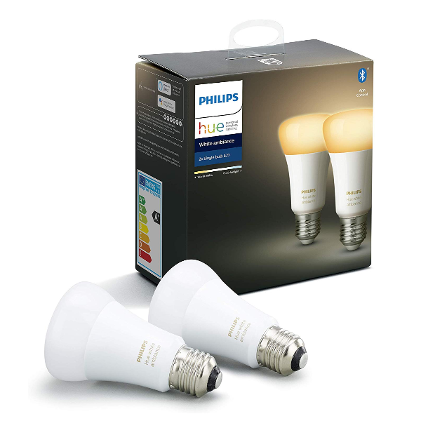 Hue White Amb 2lamp E27 9 5w Dlc Philips 929002216904 8718699673369