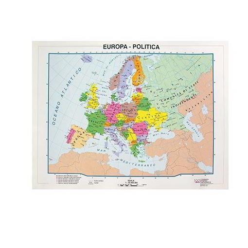 Cartina A4 Europa Pol Fisica Cwr 9344 8004957093445