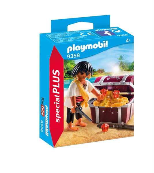 Pirata con Scrigno del Tesoro Playmobil 9358 4008789093585