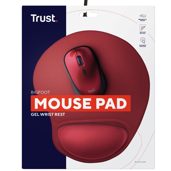 Bigfoot Mouse Pad Red Trust 20429trs 8713439204292