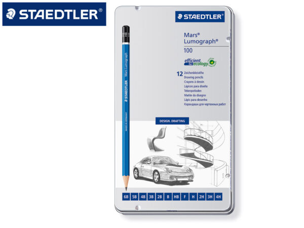 Matita Mars Lumograph F Staedtler 100 F 4007817104828