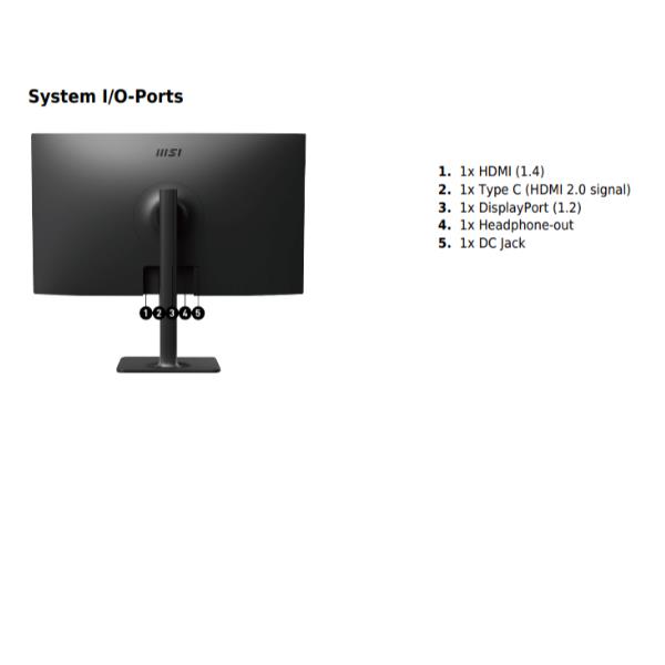 Modern Md272pw Msi 9s6 3pb19h 020 4719072955311