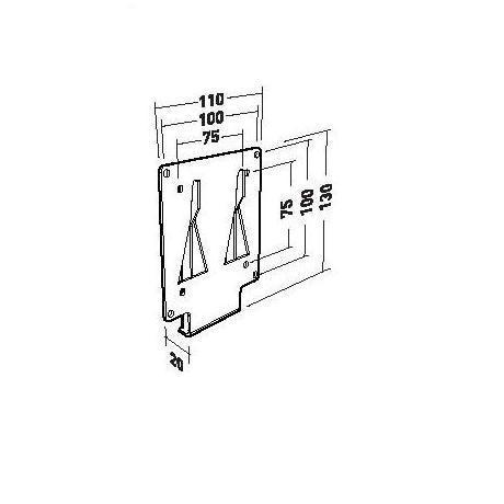 Staffa Fissa 100x100 15kg Nilox Amer002430 3185280024308