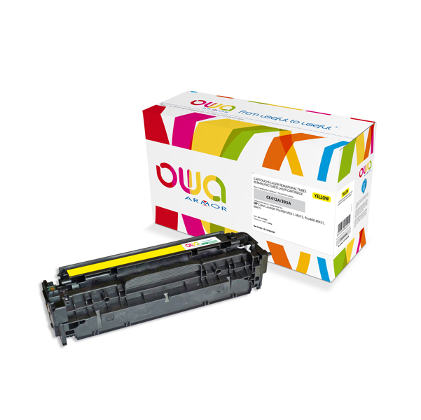 Toner Giallo Armor per Hp Clj Pro300 M351 M375 Pro400 M451 M475 K15582ow 3112539604912