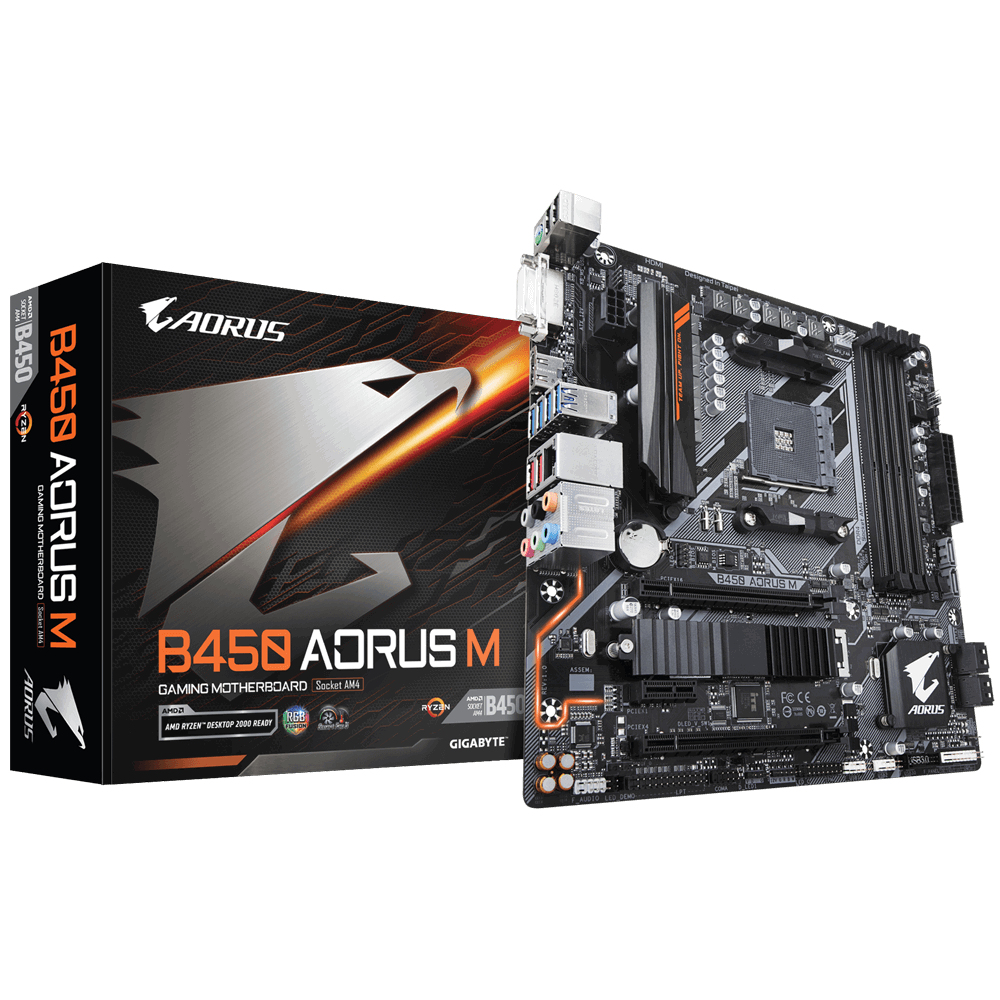 B450 Aorus M Am4 B450 Matx Gigabyte B450 Aorus M 4719331803858