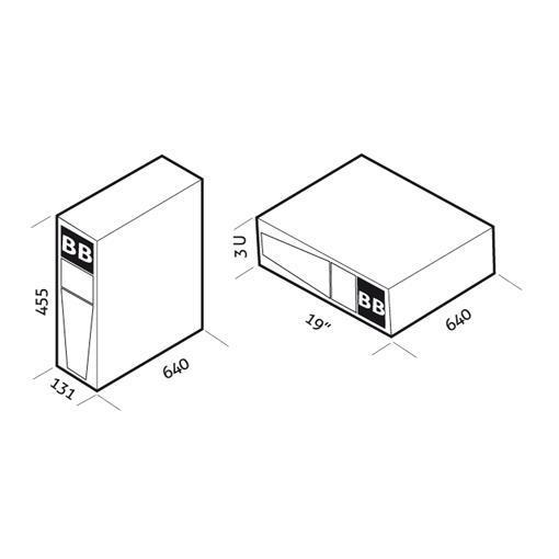 Battery Box Rack Completo X Sdu4000 Riello Ups Ksdu096pm100npa 8023251007583
