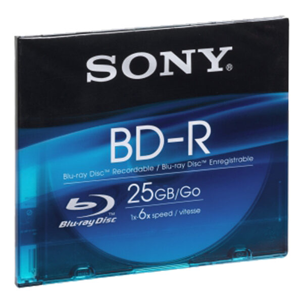 Blu Ray Disc 25gb Recordable Sony Rme Retail Media Bnr25sl 4905524833669