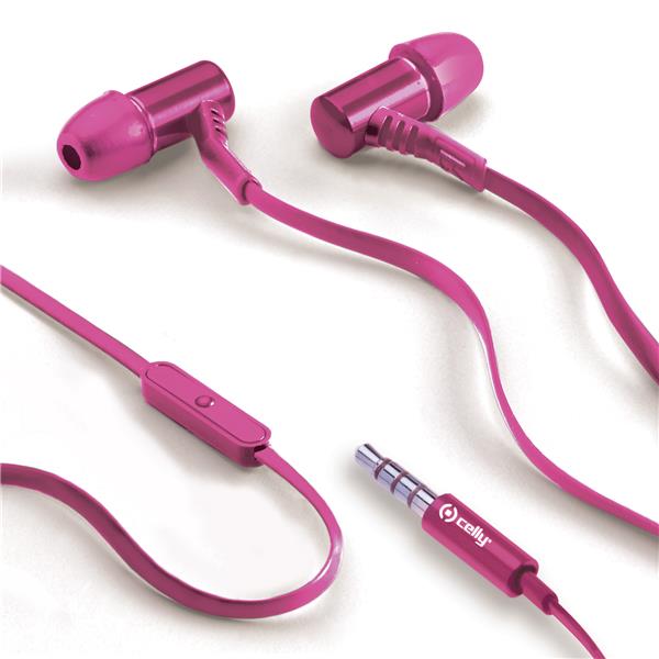 Stereo Earphones 3 5 Mm Pink Celly Bside35p 8021735086741