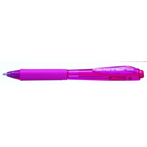 Penna Sfera Wow Feel 1 0 Rosa Pentel Bx440 Pi 884851029348