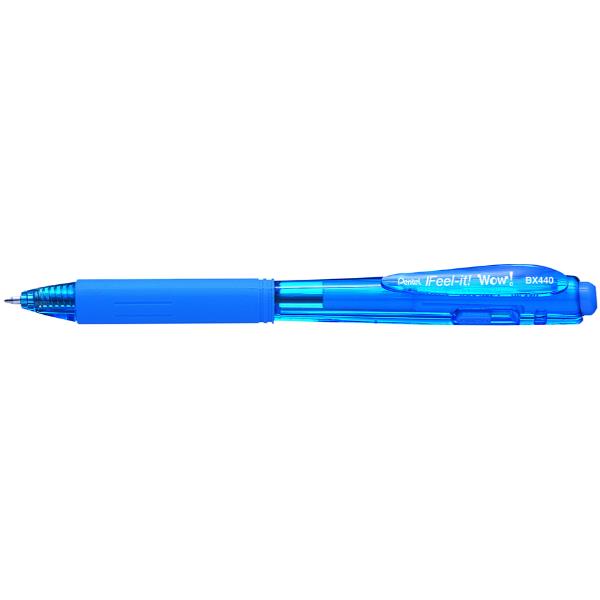 Penna Sfera Wow Feel 1 o Azzurr Pentel Bx440 Si 884851029355