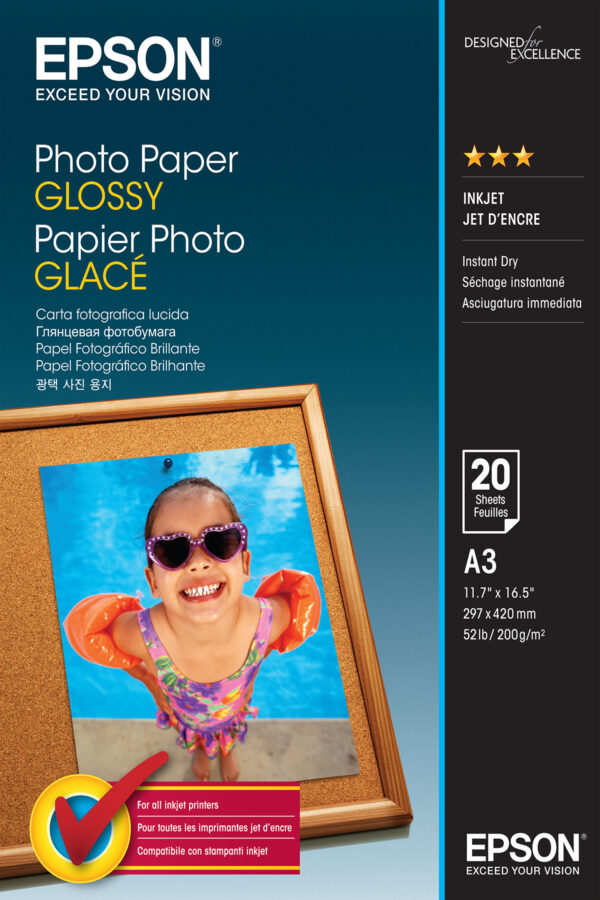 Photo Paper Glossy Epson Consumer Media C13s042536 8715946529219