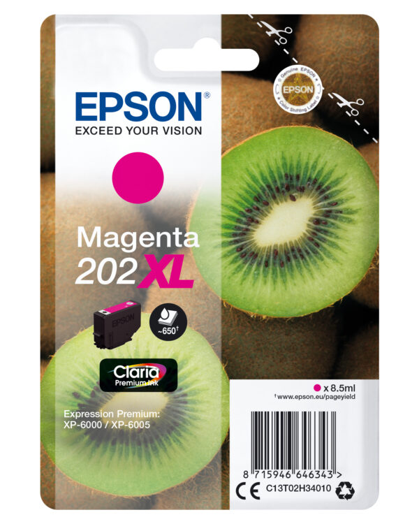 Singlepack Magenta 202xl Epson Consumer Ink S1 C13t02h34010 8715946646343