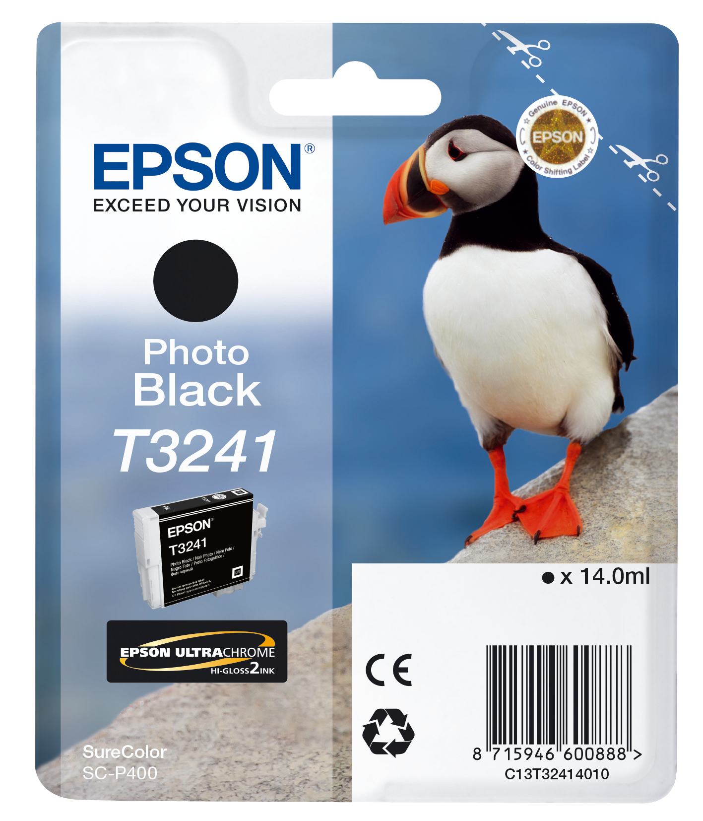 Hi Gloss2 T3241 Puffin Epson New Consumer C13t32414010 8715946600888