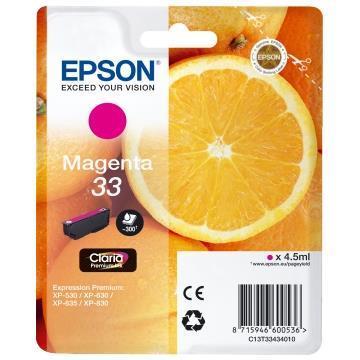 Cartuccia Magenta T33 Arancia Epson C13t33434010 8715946600536