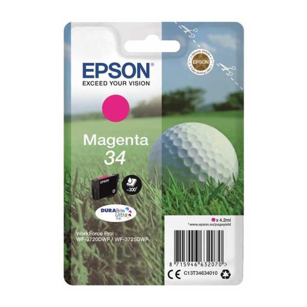 Cartuccia Magenta34 Pallina da Golf Epson C13t34634020 8715946632087