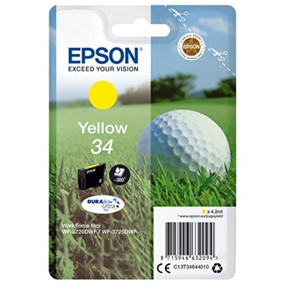 Cartuccia Giallo 34 Pallina da Golf Epson C13t34644020 8715946632100